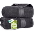 thumbnail image 1 of Utopia Towels Extra Large Bath Sheets, 2 Pack, 35x70 In, Cotton, Grey | Soft Lightweight Ring Spun Cotton Shower Towel Set - Highly Absorbent, Quick-Drying, Extra Large Bath Sheets, Durable, 1 of 7