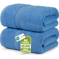 thumbnail image 1 of Utopia Towels Luxurious Jumbo Bath Sheet 2 Piece, 600 GSM, 35 by 70 Inches, 100% Ring Spun Cotton, Highly Absorbent and Quick Dry Extra Large Bath Towel, Super Soft Towel, Electric Blue, 1 of 8