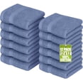 thumbnail image 1 of Utopia Towels 12 Pack Premium Wash Cloths Set, 12 by 12 Inches, 100% Cotton Ring Spun, Highly Absorbent and Soft Feel Essential Washcloths for Bathroom, Spa, Gym, and Face, Electric Blue, 1 of 5