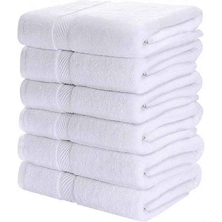 Utopia Towels Small Cotton Towels,White, 22 x 44 Inches Towels for Pool,  Spa, of 