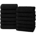 thumbnail image 1 of Utopia Towels Wash Cloths. Ultra Soft & Extra Absorbent, Wash Rags 100% Cotton 12x12" Multipurpose Kitchen, Hand, Salon, Bathroom, Spa, Gym, Face Towels 12 Pack, Black, 1 of 8