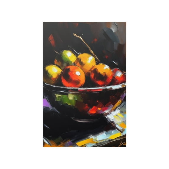 Utopian Spoils Still Life Abstract Photo Art Print on Satin Poster