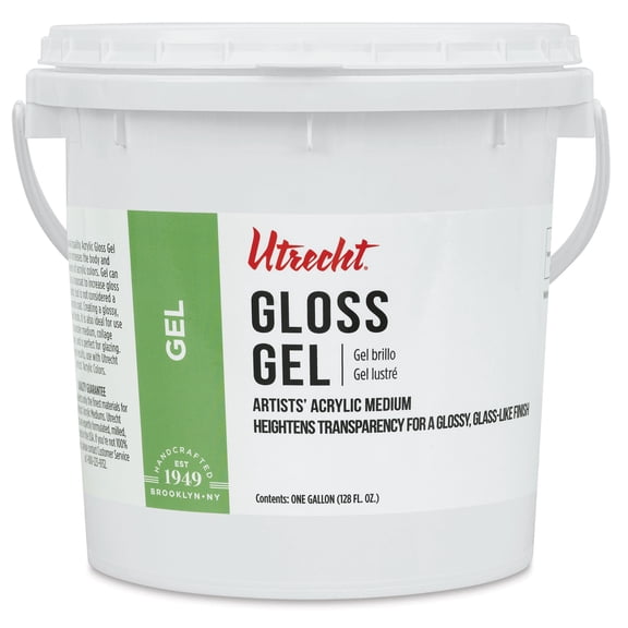 Utrecht Artists' Acrylic Gel Medium - Gloss Gel Medium, Gallon