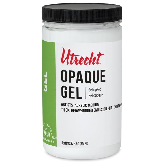 Utrecht Artists' Acrylic Opaque Gel Medium - 32 oz