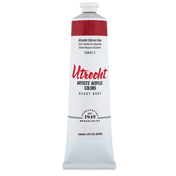 Utrecht Artists' Acrylic Paint - Alizarin Crimson Hue, 5 oz tube