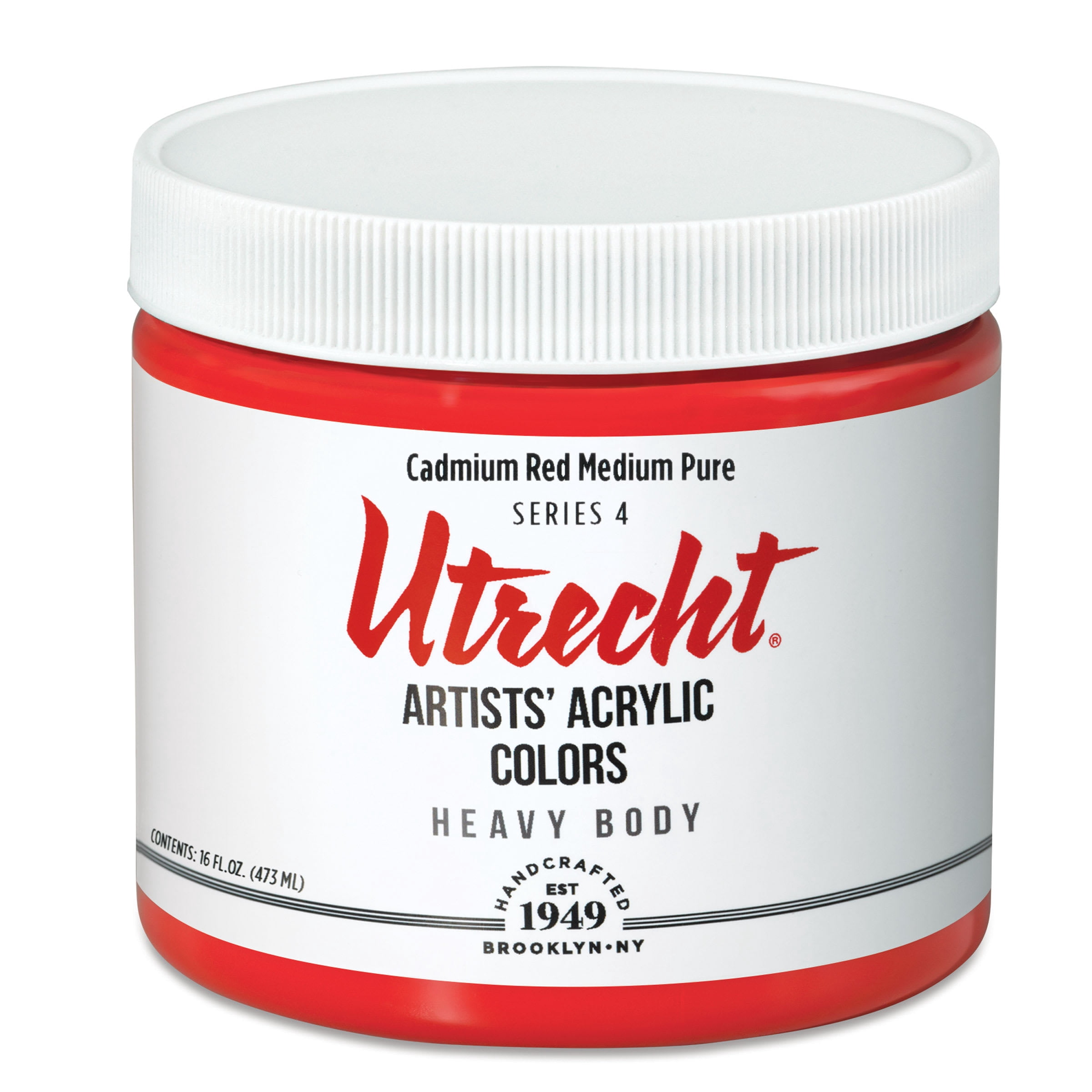 Utrecht Artists' Acrylic Paint - Cadmium Red Medium, Pint