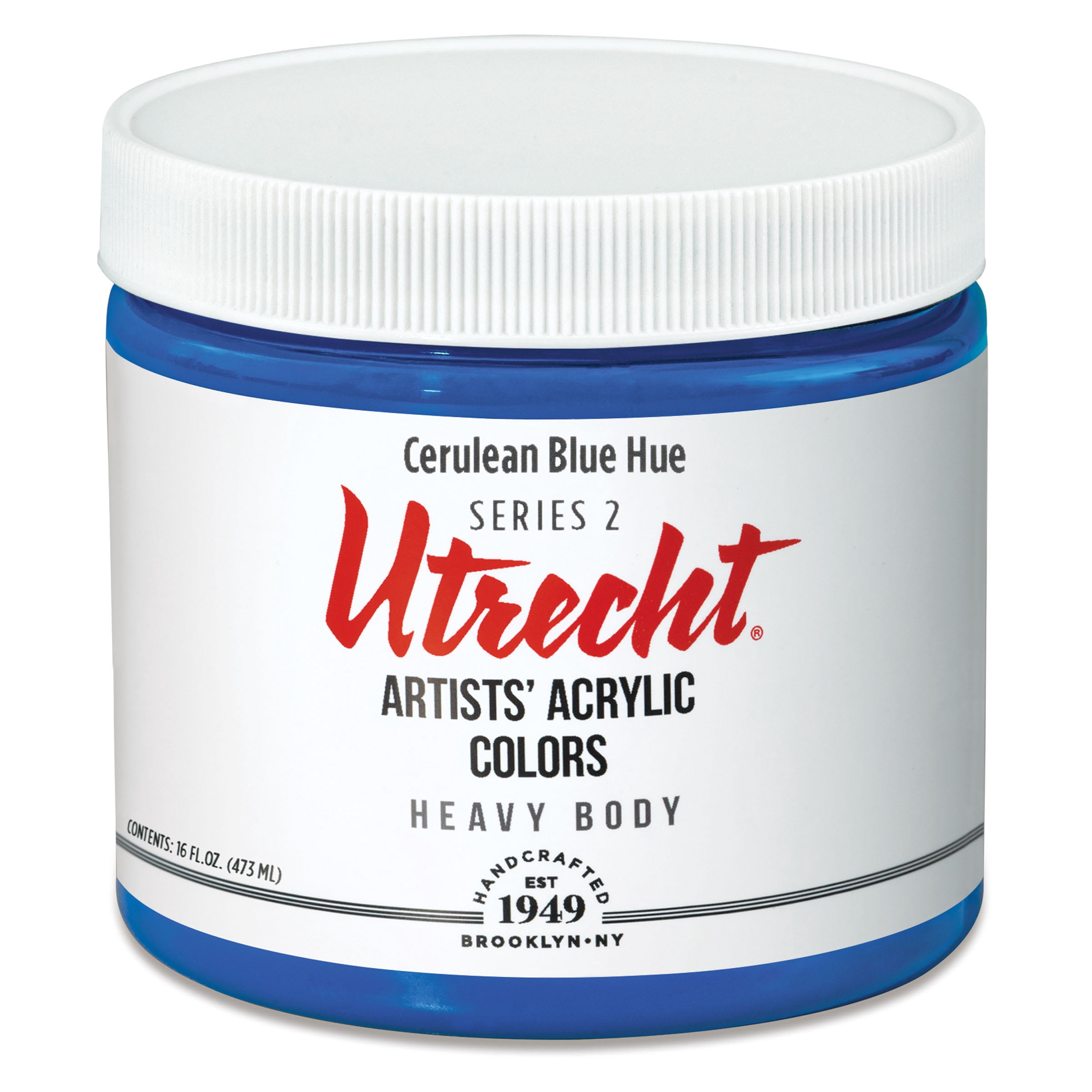 Utrecht Artists' Acrylic Paint - Cerulean Blue Hue, Pint