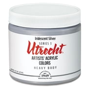 Utrecht Artists Acrylic Paint - Iridescent Silver, Pint