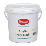 Utrecht Artists Acrylic Paint - Ivory Black, Gallon