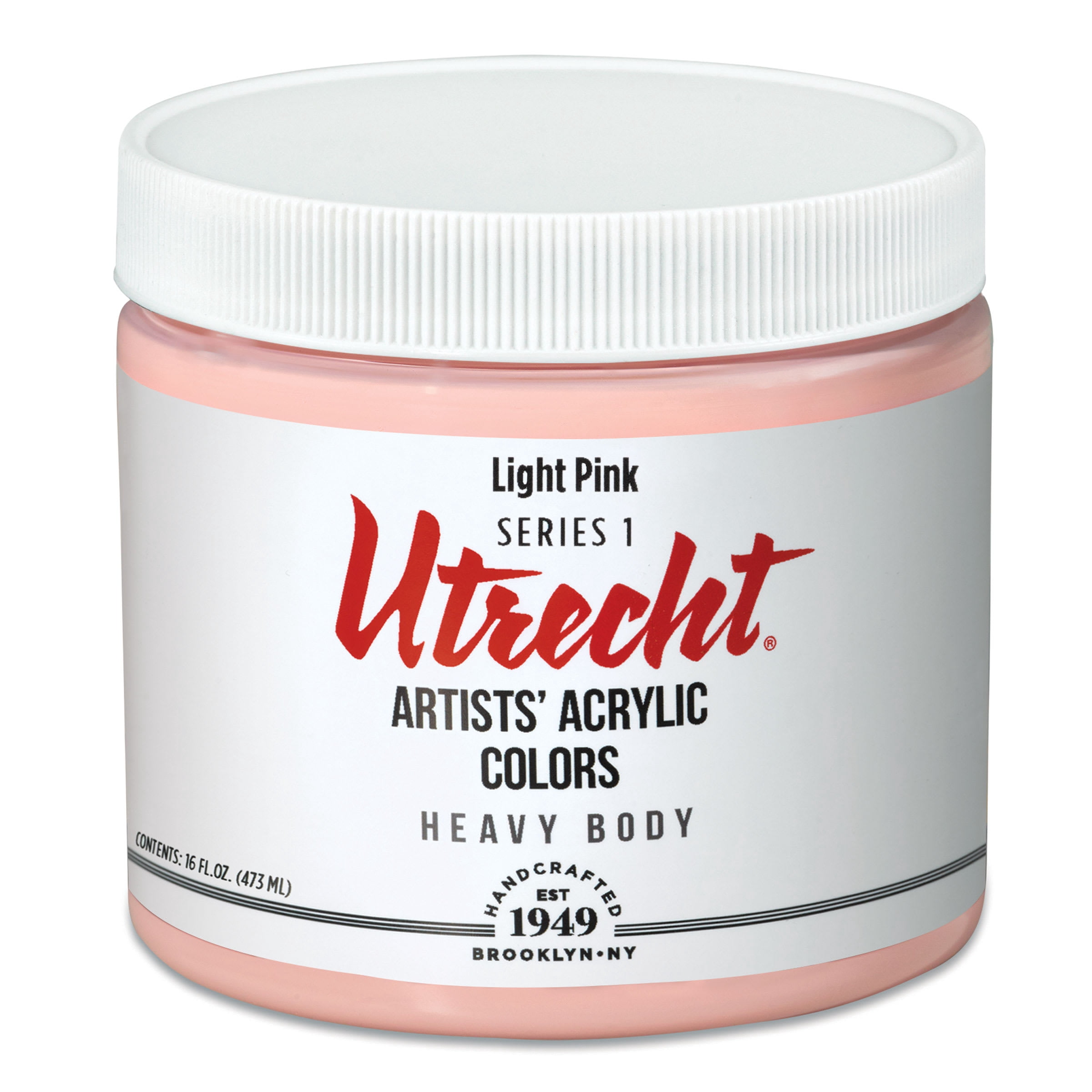 Utrecht Artists' Acrylic Paint - Light Pink, Pint