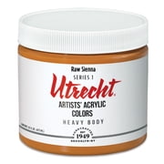 Utrecht Artists Acrylic Paint - Raw Sienna, Pint