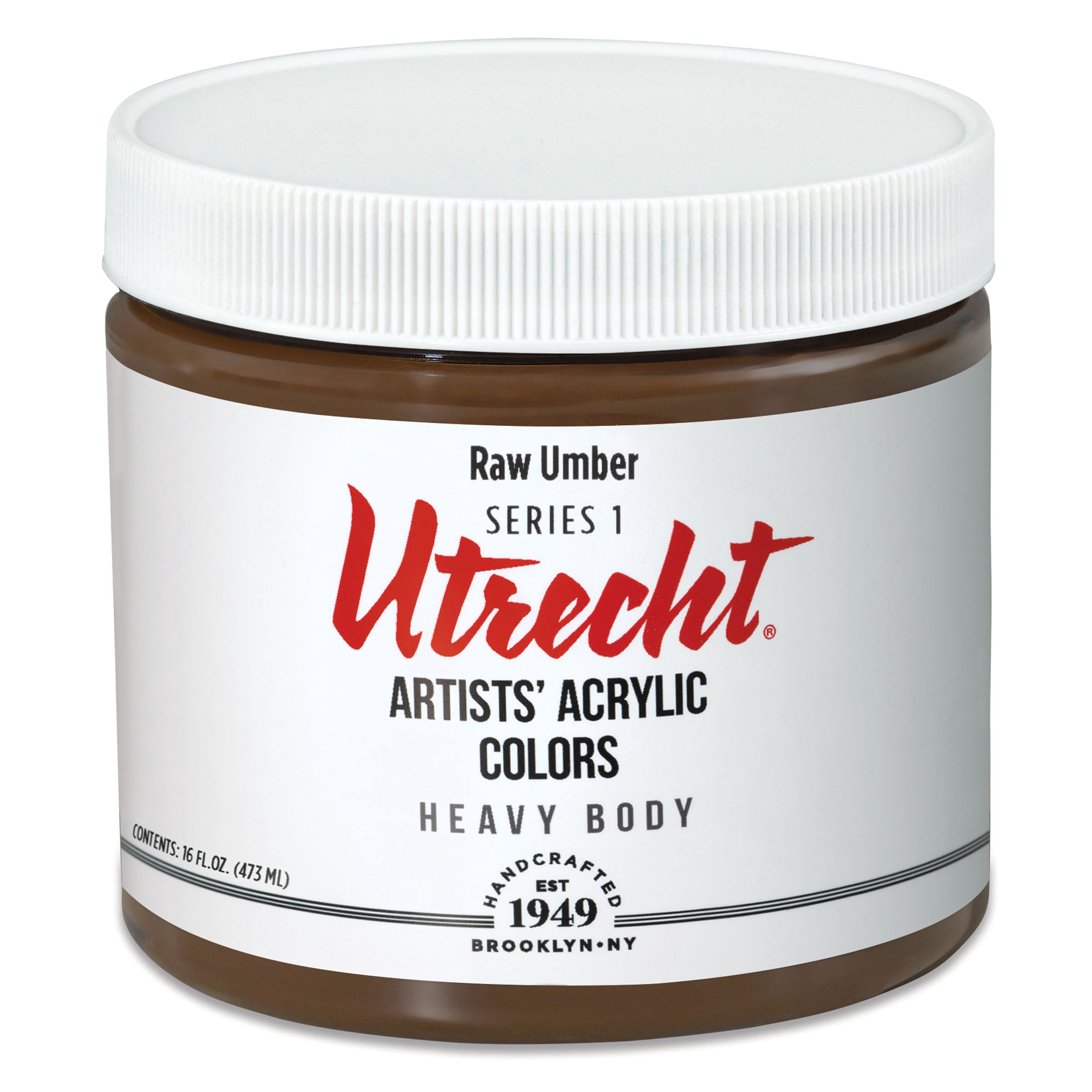 Utrecht Artists' Acrylic Paint - Raw Umber, Pint
