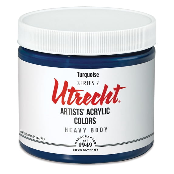 Utrecht Artists' Acrylic Paint - Turquoise, Pint