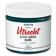 Utrecht Artists Acrylic Paint - Viridian Hue, Pint