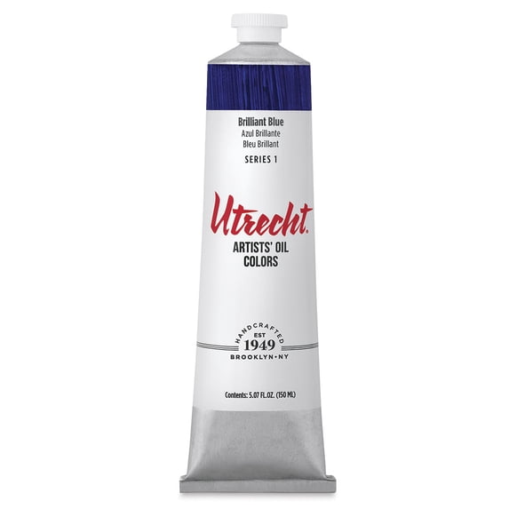 Utrecht Artists' Oil Paint - Brilliant Blue, 150 ml tube
