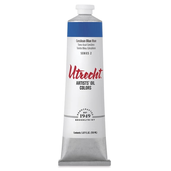 Utrecht Artists' Oil Paint - Cerulean Blue Hue, 150 ml tube