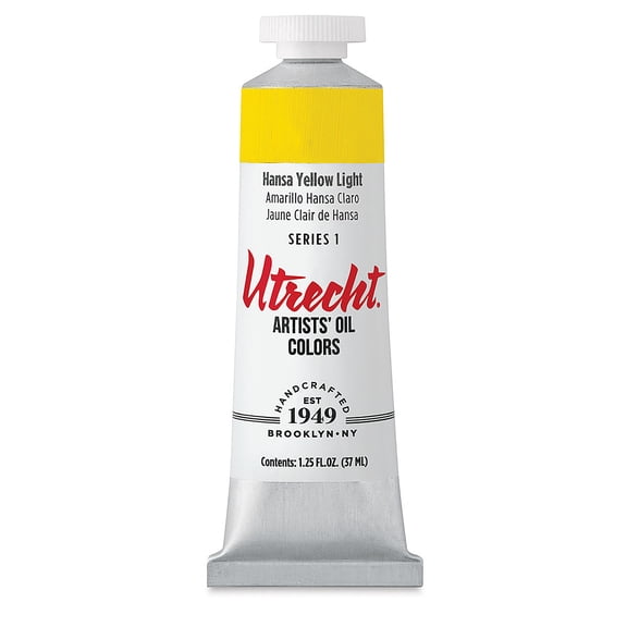 Utrecht Artists' Oil Paint - Hansa Yellow Light, 37 ml tube