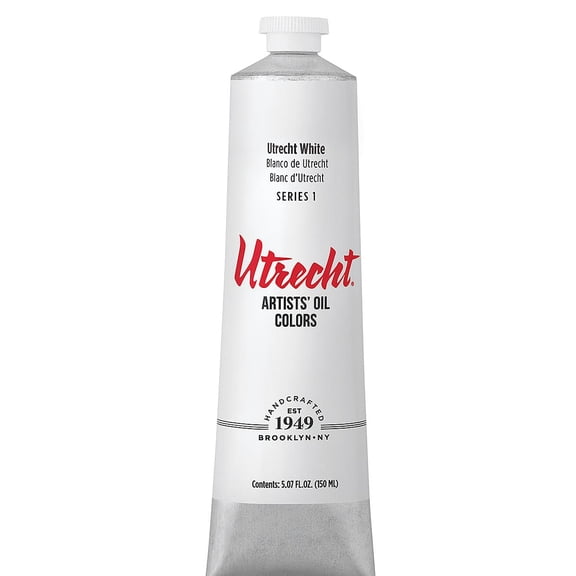 Utrecht Artists' Oil Paint - Utrecht White, 150 ml tube