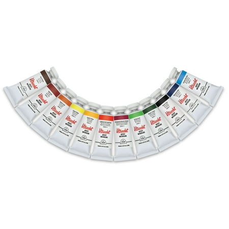 Utrecht Artists' Watercolor Paint - Set of 12, Landscape Colors, 14 ml tubes