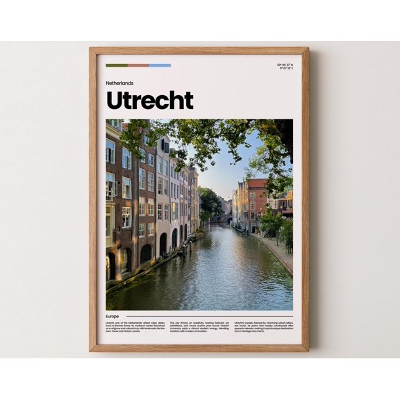 Utrecht Poster, Utrecht Print, Utrecht Photo, Utrecht Art, Netherlands Poster, Netherlands Print, Travel Poster Gift, 8x12 UNFRAMED