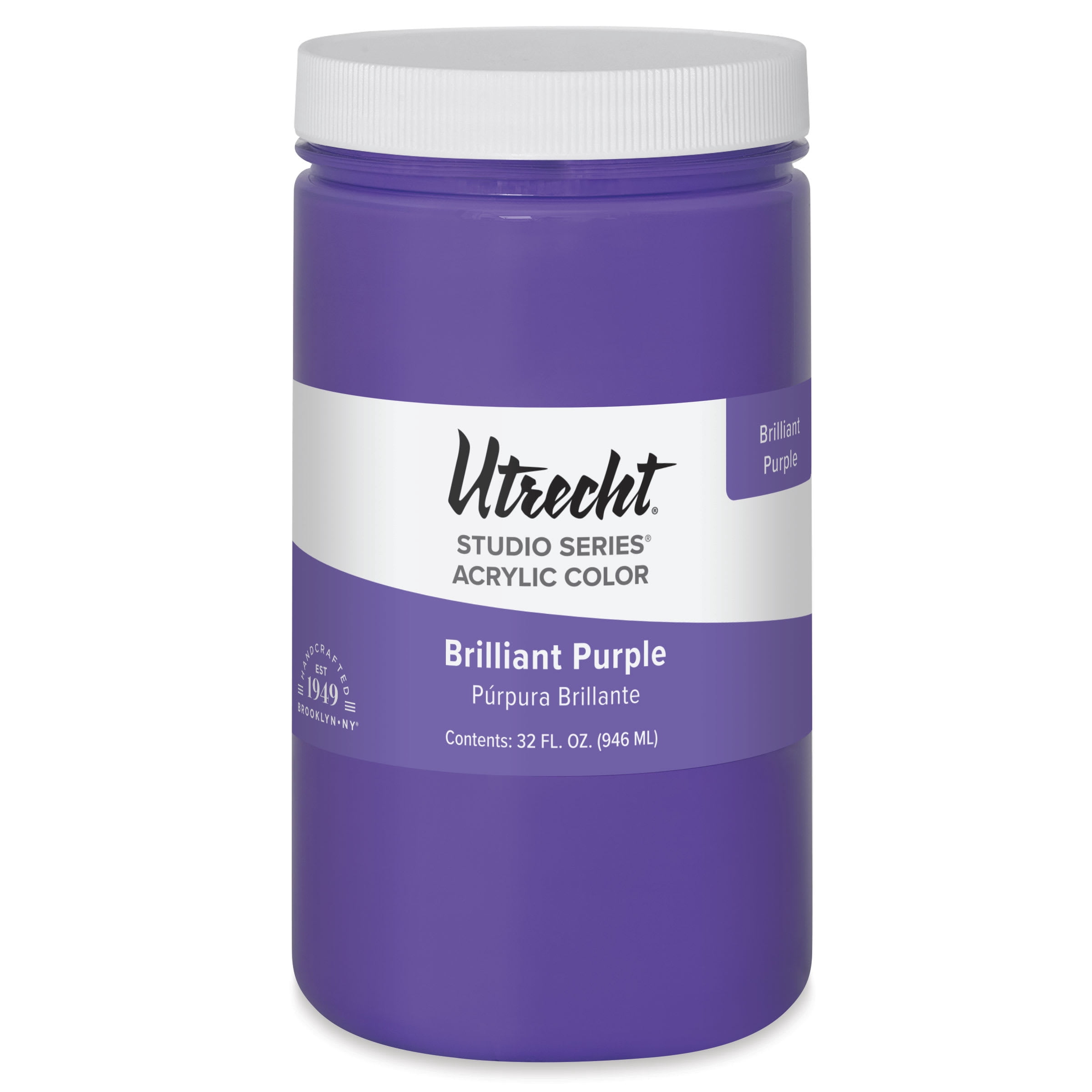 Utrecht Studio Series Acrylic Paint - Brilliant Purple, Quart