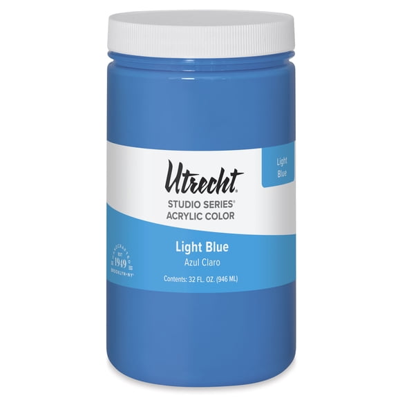 Utrecht Studio Series Acrylic Paint - Light Blue, Quart