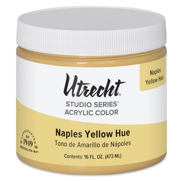 Utrecht Studio Series Acrylic Paint - Naples Yellow Hue, Pint
