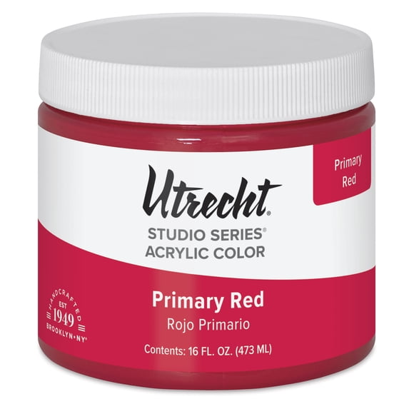 Utrecht Studio Series Acrylic Paint - Primary Red, Pint