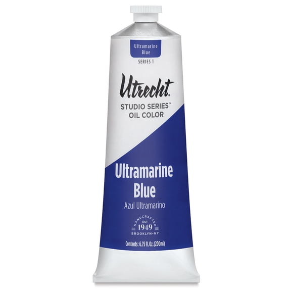 Utrecht Studio Series Oil Paint - Ultramarine Blue, 200 ml tube