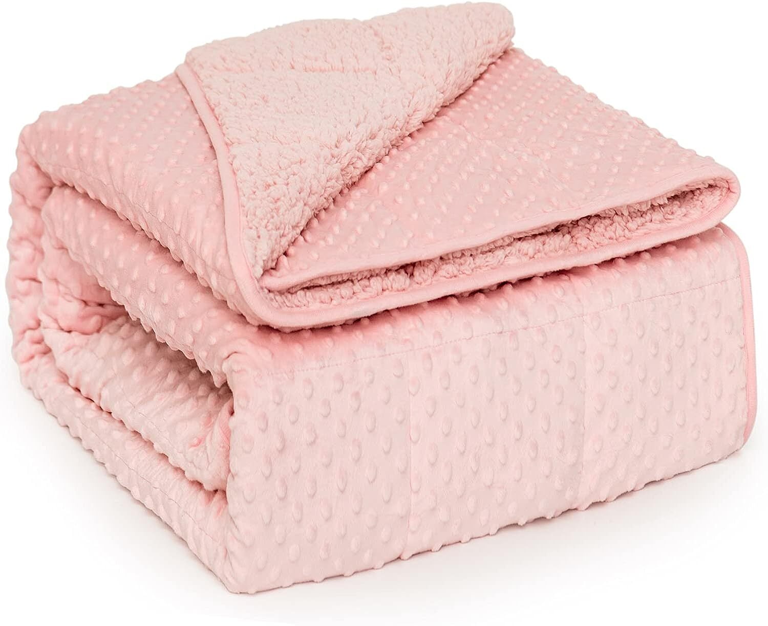 Uttermara Fleece Weighted Blanket for Adult Queen Size, Soft Minky