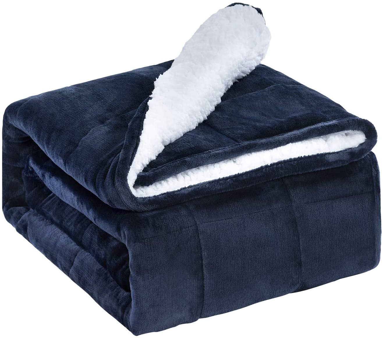 Uttermara Weighted Blanket Queen 15 Pounds for Adults Sherpa Weighted