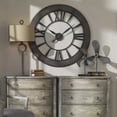 thumbnail image 1 of Uttermost 06085 Ronan 40" Diameter Rustic Farmhouse Quartz Movement Large Analog Wall, 1 of 5