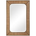thumbnail image 1 of Uttermost 09687 Tahiti 42" X 28" Rattan Framed Tropical Bathroom Wall Mirror - Warm Maple, 1 of 10