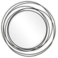 thumbnail image 1 of Uttermost 09704 Whirlwind Black Round Mirror, 1 of 2