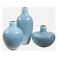 thumbnail image 1 of Uttermost Celestial Frost Blue Vases Set of 3, 1 of 4
