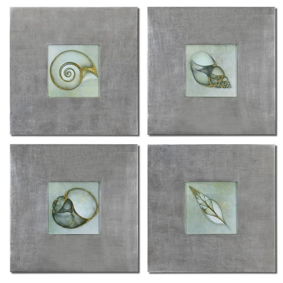 Uttermost 41372 Neptunes Garden Wall Art - Silver