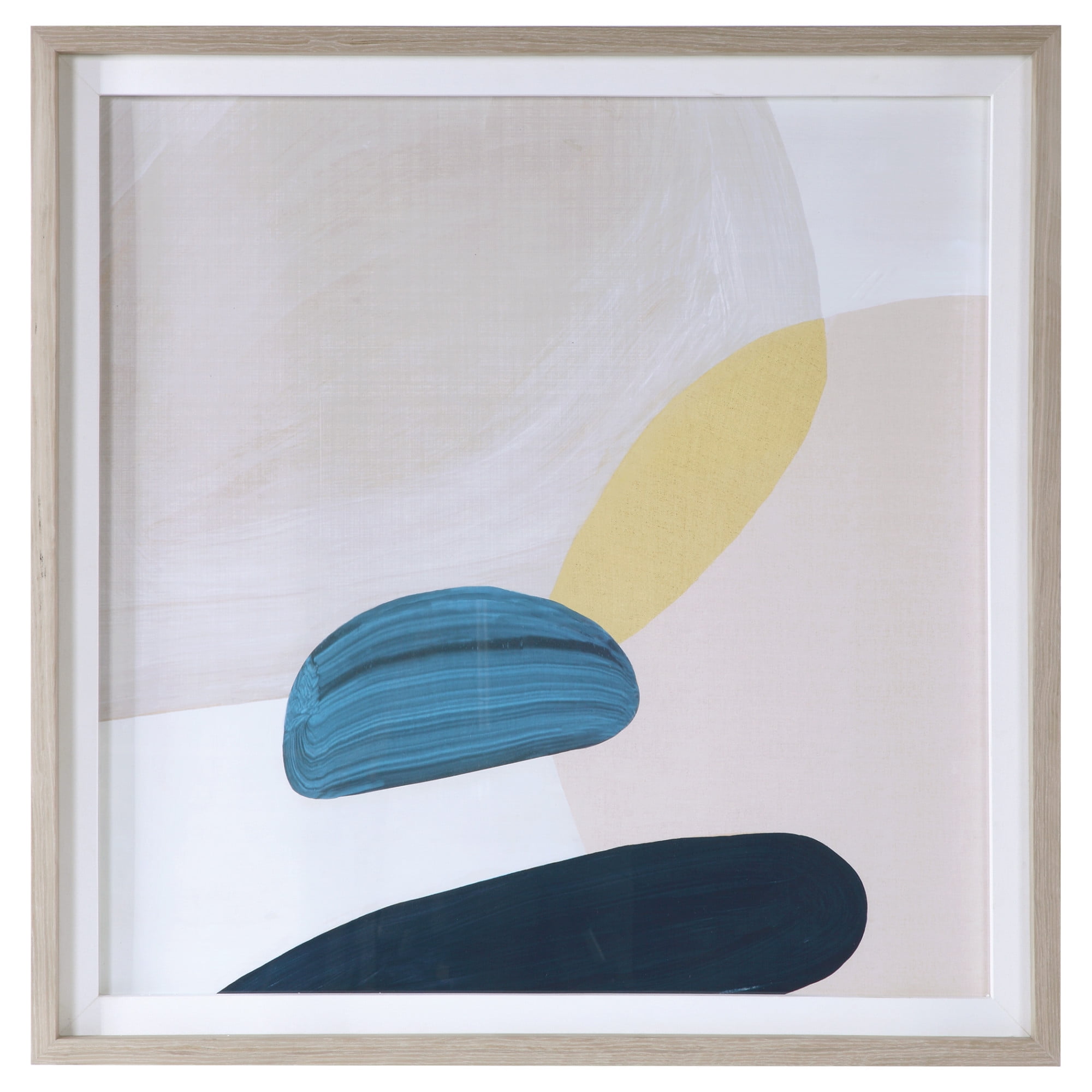 Uttermost 41608 Pink Pebbles I 41" Square Pine Framed Abstract Art