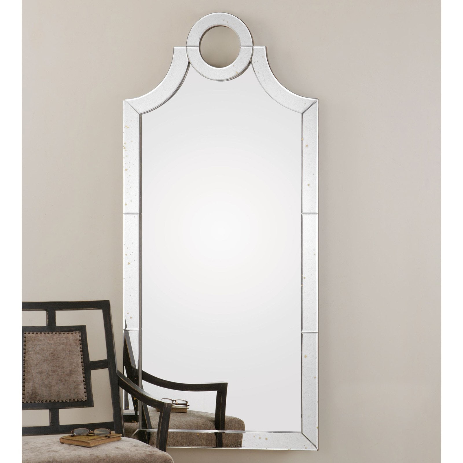 66" Silver Frameless Rectangular Modern Mirror