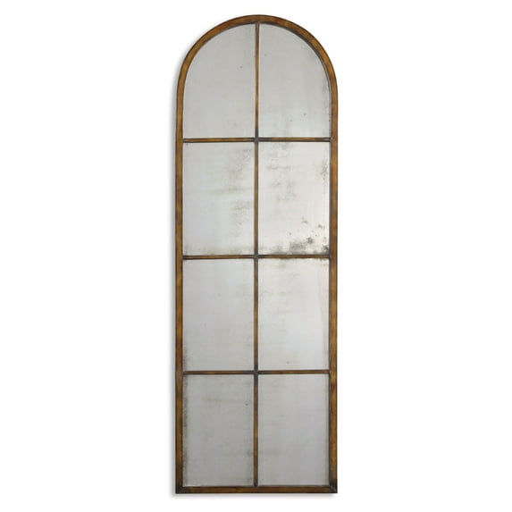 Uttermost Amiel Arched Mirror in Maple Brown