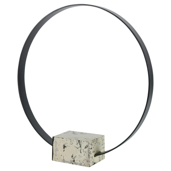 Uttermost Around Again Circular Sculpture in Black