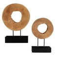 thumbnail image 1 of Uttermost Ashlea Coastal Mango Wood and Iron Sculptures in Black (Set of 2), 1 of 5