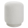 thumbnail image 1 of Uttermost Avila Contemporary Wood Foam and Fabric Ottoman in White, 1 of 4