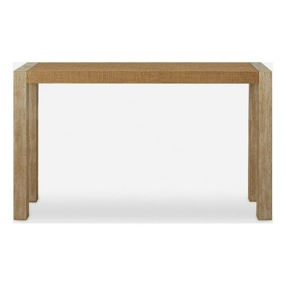 Uttermost Bentley Grasscloth Console Table in Oak