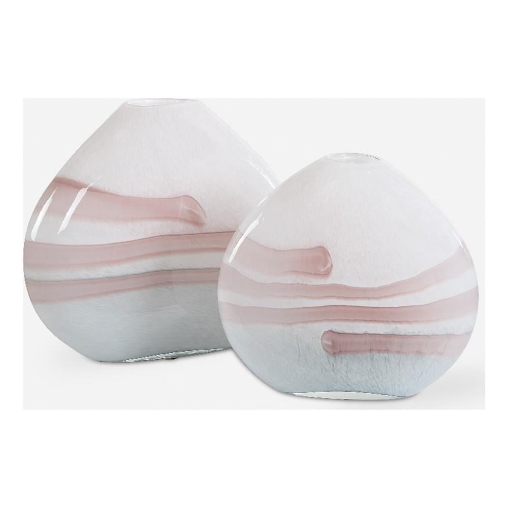 Uttermost Swirl Glass Vases - Thumbnail 2