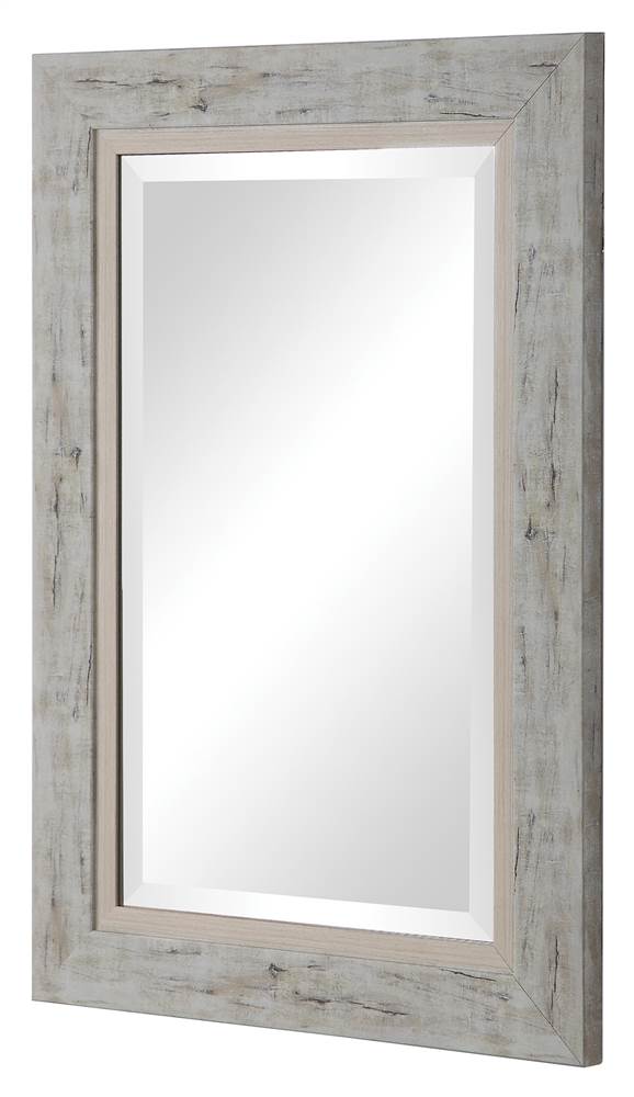 Uttermost Branbury Rustic Light Wood Mirror