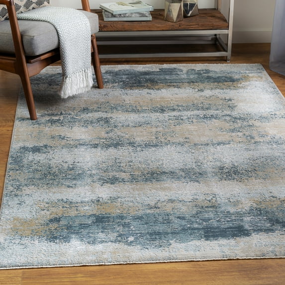 Uttermost Bremen 146x108" Modern Polyester Fabric Rug in Multi-Color