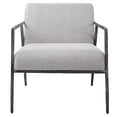 thumbnail image 1 of Uttermost Brisbane Cast Iron Accent Chair in Casual Ivory/Warm Gray, 1 of 7