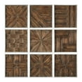 thumbnail image 1 of Uttermost Bryndle 9-Piece Fir and MDF Wall Panel Set in Silver/Woodtone, 1 of 8