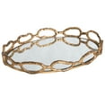 thumbnail image 1 of Uttermost Cable Transitional Cast Iron Chain Mirrored Tray in Silver, 1 of 7