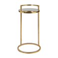 thumbnail image 1 of Uttermost Cailin Iron Glass and MDF Wood Accent Table in Gold Leaf, 1 of 6